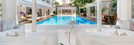 Villa Lulito - The villa viewed from within the pool bale